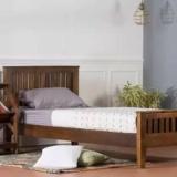 Vintej Home Sheesham Solid Wood Single Bed