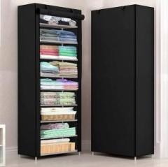 Vozica 1 Door 6 Shelf Fabric Carbon Steel PP Collapsible Wardrobe PP Collapsible Wardrobe