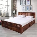 Vriksha Kla Craft Rosewood Solid Wood Queen Box Bed