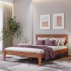 Wakefit Ara Teak Solid Wood Queen Bed