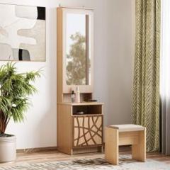 Wakefit Dressing Table | with Mirror, Storage & Stool Azha Engineered Wood Dressing Table