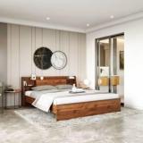 Wakefit Leo With 17.5 Cm Floor Clearance Engineered Wood Queen Bed