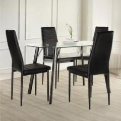 Wakefit Rosemary Metal 4 Seater Dining Set