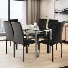 Wakefit Vanilla Metal 6 Seater Dining Set