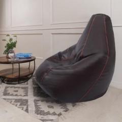 Wakefit XXL Original Leatherette Teardrop Bean Bag With Bean Filling