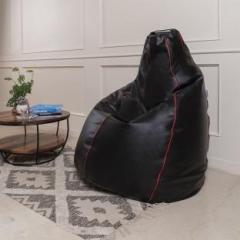 Wakefit XXXL Original Leatherette Teardrop Bean Bag With Bean Filling