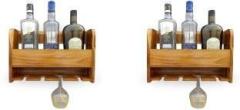 Wisekrafter Wooden Bottle Rack