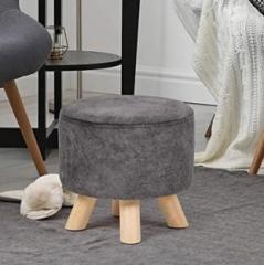 Woodan Engineered Wood Pouf