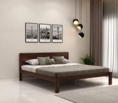 Wooden Street Brixton Sheesham Wood Queen Size Without Storage Bed For Bedroom Solid Wood Queen Bed