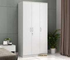 Wooden Street Kayden Premium Engineered Wood 3 Door Multi Utility Wardrobe With Lock Engineered Wood 3 Door Wardrobe