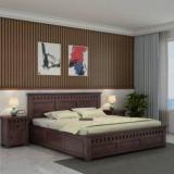 Woodenjoy Sheesham Wood Bed/Cot Bed/Palang For Bed Room/Home/Hotel Solid Wood Queen Box Bed