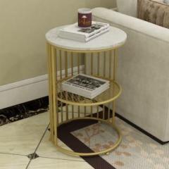 Woodentwist 1 Tier Round Metal End Table