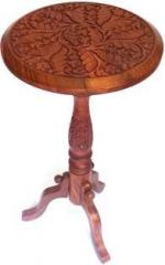 Woodpedlar 12 inch* 18 inch Slim Round Top Rosewood Solid Wood Side Table