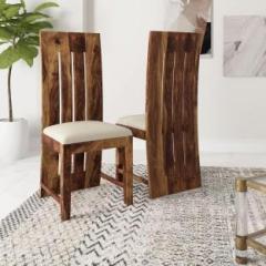 Woodrilon Solid Sheesham Wood Dining Chairs, Study Chairs Set of 2 for Living Room Solid Wood Dining Chair