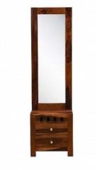 Woodstage Sheesham Wood Dressing Table with 2 Drawer Storage for Living Room Solid Wood Dressing Table