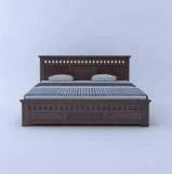 Woodstage Sheesham Wood King Size Bed with Hydraulic and Headboard Storage Solid Wood King Hydraulic Bed