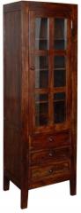 Woodsworth Alexander Spiring Solid Wood Book Case in Provincial Teak Finish