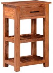 Woodsworth Alhambra End Table in Warm Walnut Finish