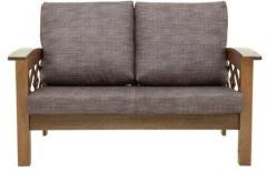 Woodsworth Armando Rubber Wood Two Seater Sofa in Walnut Finish