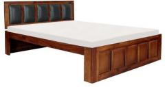 Woodsworth Athena Solid Wood King Size Bed in Provincial Teak with Melamine Finish