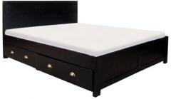 Woodsworth Barcelona King Size Bed in Espresso Walnut Finish