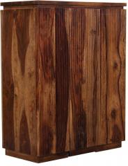 Woodsworth Barquisimeto Solid Wood Bar Cabinet in Provincial Teak finish