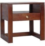 Woodsworth Barquisimeto Solid Wood Bed Side Table In Provincial Teak Finish