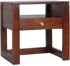 Woodsworth Barquisimeto Solid Wood Bed Side Table in Provincial Teak Finish