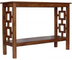 Woodsworth Barranquilla Console Table in Provincial Teak Finish