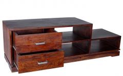 Woodsworth Barranquilla Entertainment Unit in Colonial Maple Finish