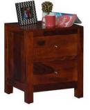 Woodsworth Barranquilla Solid Wood Bed Side Table In Honey Oak Finish