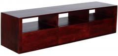 Woodsworth Basil Plazma Size Solid Wood Entertainment Unit in Passion Mahogany finish