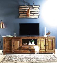 Woodsworth Belmont Entertainment Unit in Provincial Teak Finish