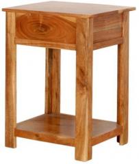 Woodsworth Belo Solid Wood Bed Side Table in Natural Finish