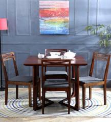 Woodsworth Binita Four Seater Dining Set in Honey Oak Finish