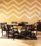 Woodsworth Binita Six Seater Dining Set In Espresso Walnut Finish