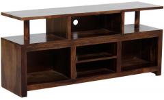 Woodsworth Bonn Solid Wood Entertainment Unit in Provincial Teak Finish