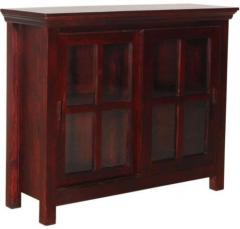 Woodsworth Brasilia Solid Wood Cabinet in Passion Mahogany Finish