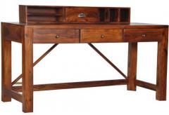 Woodsworth Brasilia Solid Wood Study & Laptop Table in Honey Oak Finish