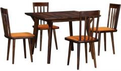 Woodsworth Brigida Four Seater Dining Set in Provincial Teak Finish