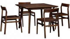 Woodsworth Brunilda Four Seater Dining Set in Provincial Teak Finish