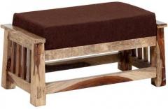 Woodsworth Cali Solid Wood Foot Stool in Natural Finish