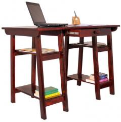 Woodsworth Cali Study & Laptop Table in Passion Mahogany Finish