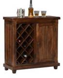 Woodsworth Cardoba Solid Wood Bar Cabinet In Provincial Teak Finish