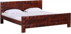 Woodsworth Casa Blanco Solid Wood Queen Sized Bed in Colonial Maple Finish