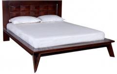 Woodsworth Casa Blanco Solid Wood Queen Sized Bed In Dual Tone Finish