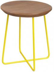 Woodsworth Casa Bonito Yellow Stool in Acacia Wood