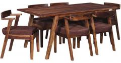 Woodsworth Casa Madera Six Seater Dining Set in Provincial Teak Finish