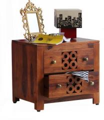 Woodsworth Casa Rio Bed Side Table in Honey Oak Finish