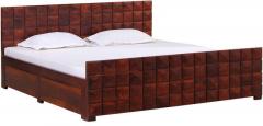 Woodsworth Casa Roca King Sized Bed With Storage in Colonial Maple Finish